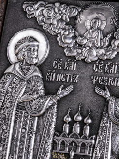 Икона Петра и Февронии большая